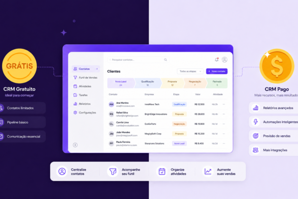 CRM Gratuito ou CRM Pago: Qual Escolher Para Começar a Organizar Vendas?